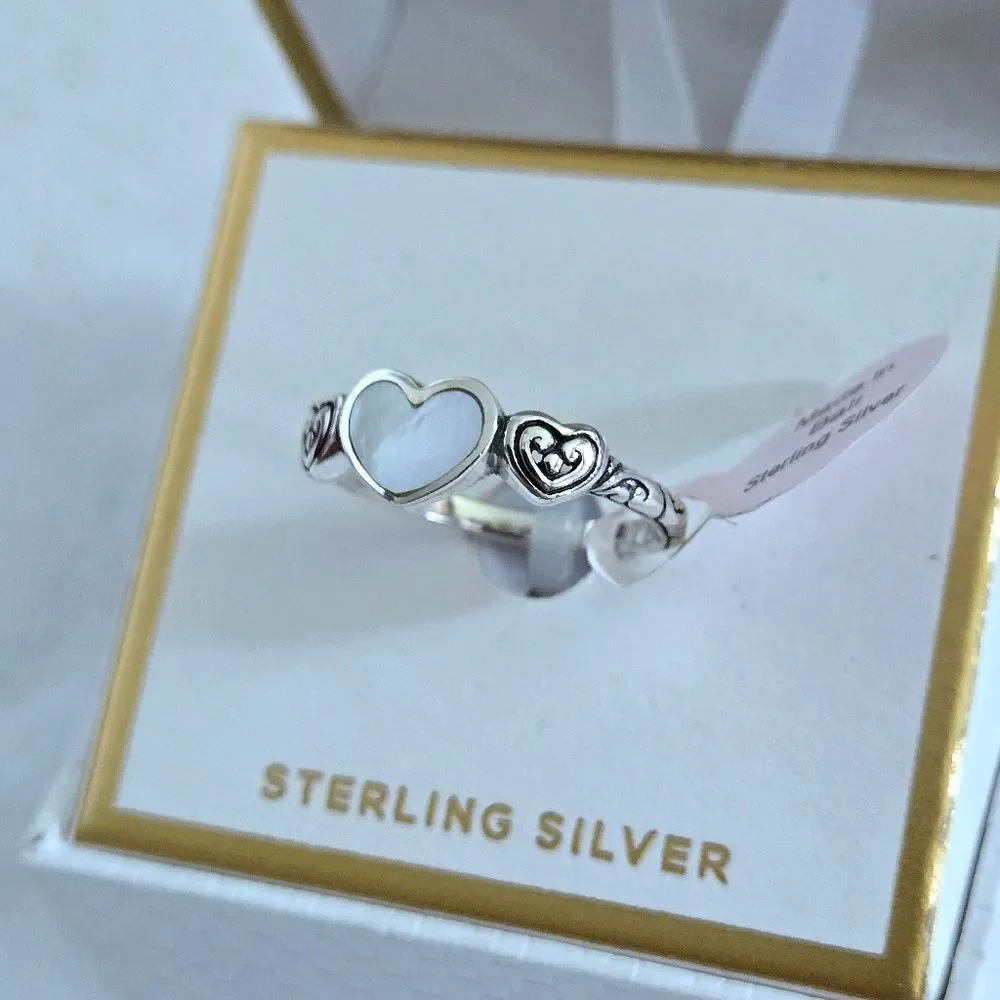 Annika Witt Sterling Silver🤍 Triple3️⃣ Heart❤ Ring💍 - NWT